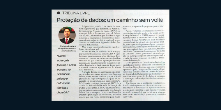 Artigo de Sócio do BJPAF Advocacia é destaque no Jornal Tribuna de Minas